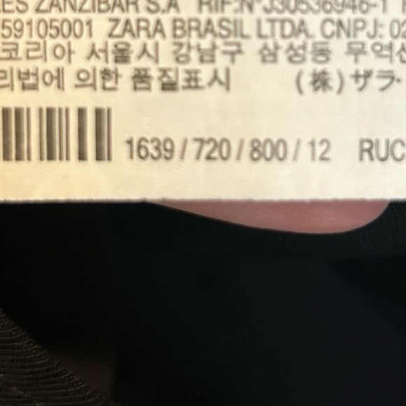 Zara Girl’s Shirt Dress Black - Picture 7 of 8